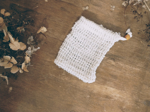 Sac à savon en sisal et coton